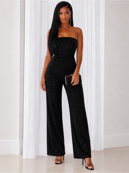 wild fable Pants - 🆕 WILD FABLE Black Sequin Jumpsuit NWT Size XS Strapless
